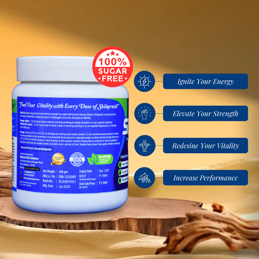 Shilaprash - 100% Sugar-Free ( Ashwagandha Capsule Free )